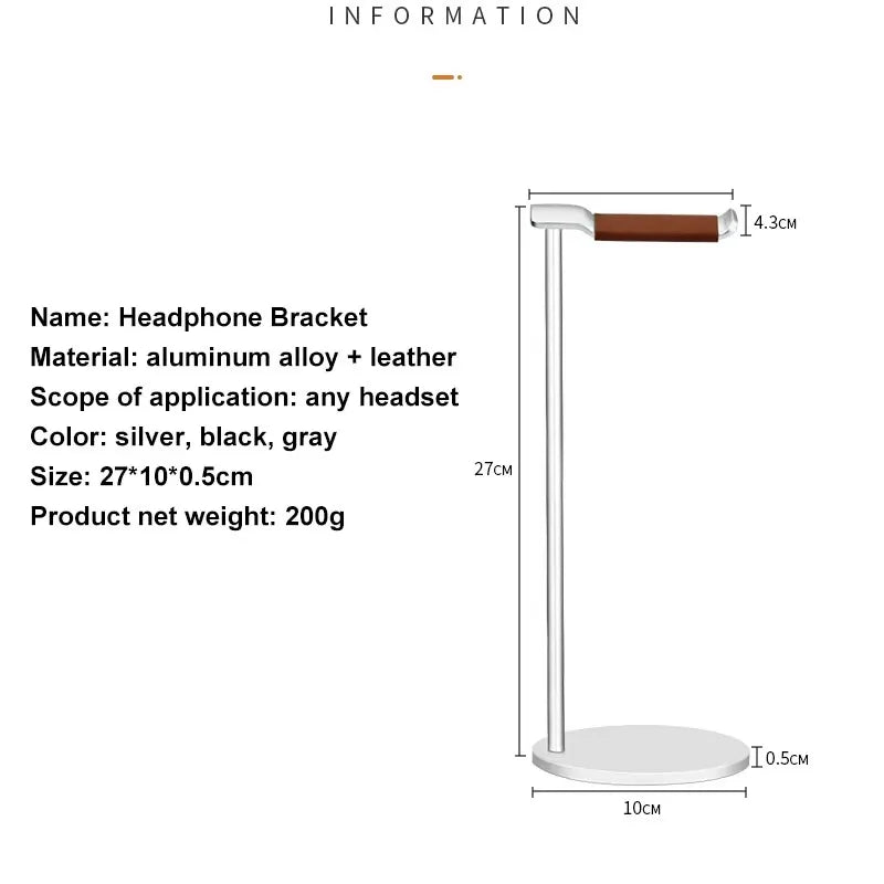 Premium Aluminum Headphone Stand